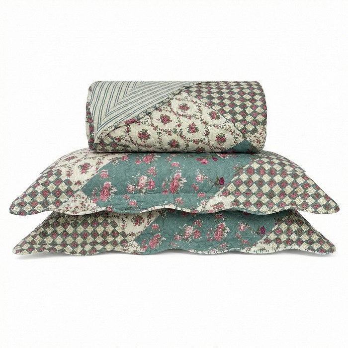 Kit Colcha Boutis Casal Dallas