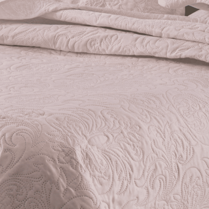 Kit Colcha Boutis King Lisa Blush