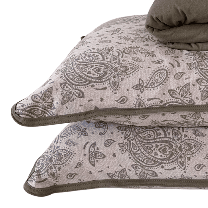 Jogo Malha Prime 3pc Queen 100% Algodão Marrom