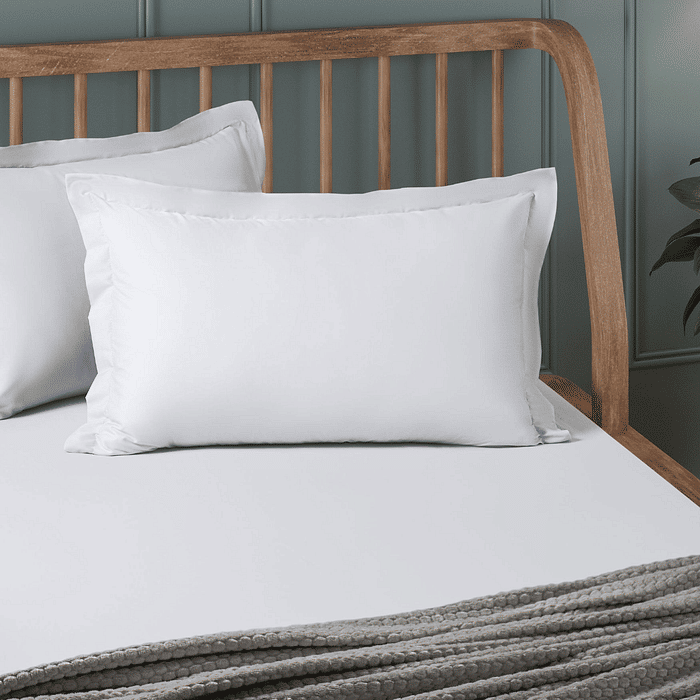 Jogo de Lençol Percal 200 fios 100% Algodao Queen 3pcs Branco