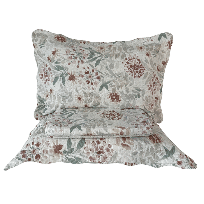 Kit Colcha Boutis Queen Campestre