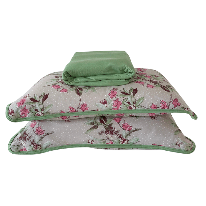 Jogo Malha Prime 3pc Queen 100% Algodão Verde