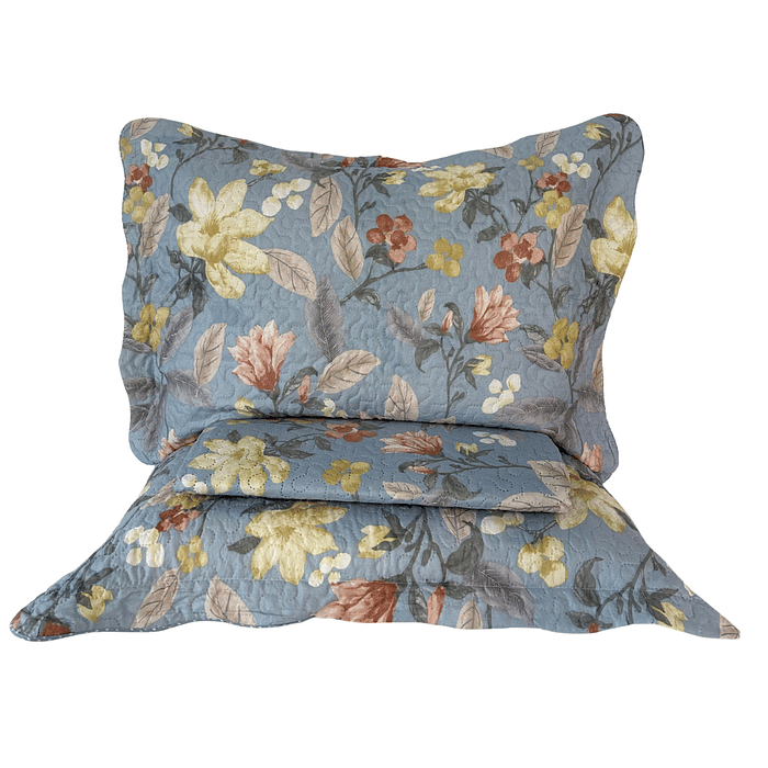 Kit Colcha Boutis Queen Natureza