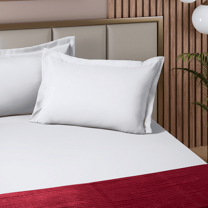 Lencol Elastico Casal Super Cotton Branco