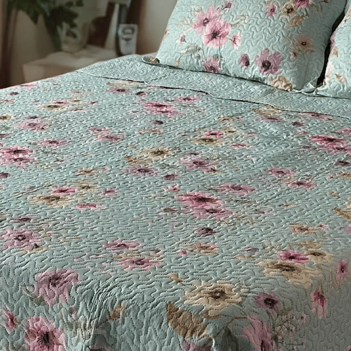 Kit Colcha Boutis Casal Brisa