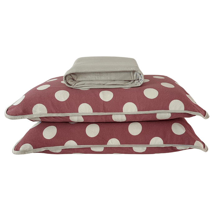 Jogo Malha Prime 2pc Solteiro 100% Algodão Bege