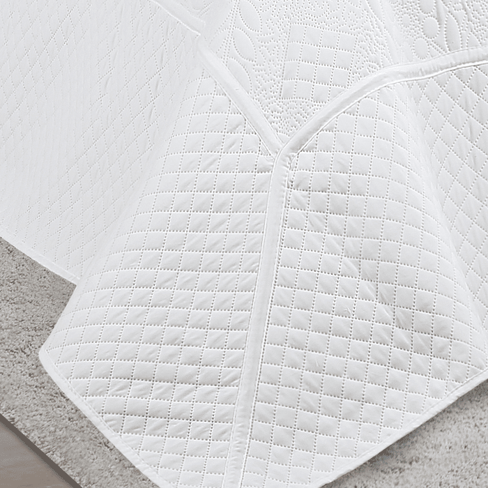 Kit Cobreleito Velvet Solteiro 2pc Branco