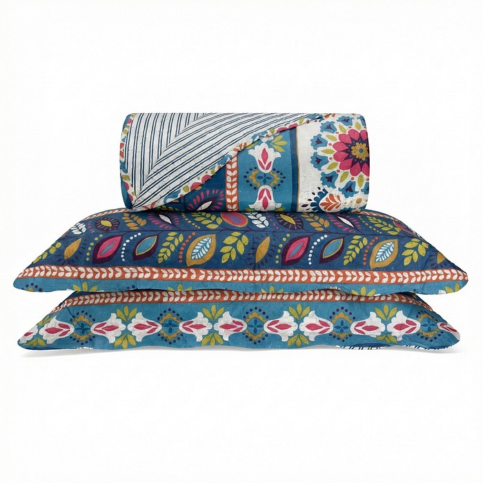 Kit Colcha Boutis Casal Savannah