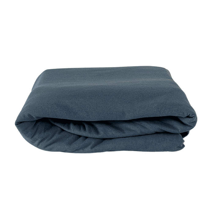 Lencol Elastico Malha Prime Casal Azul