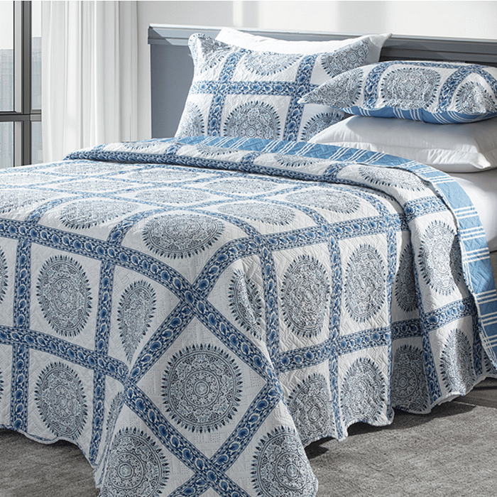 Kit Colcha Boutis King Valencia