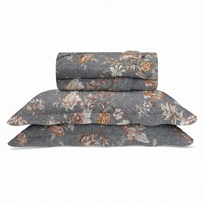Kit Colcha Boutis King Roma