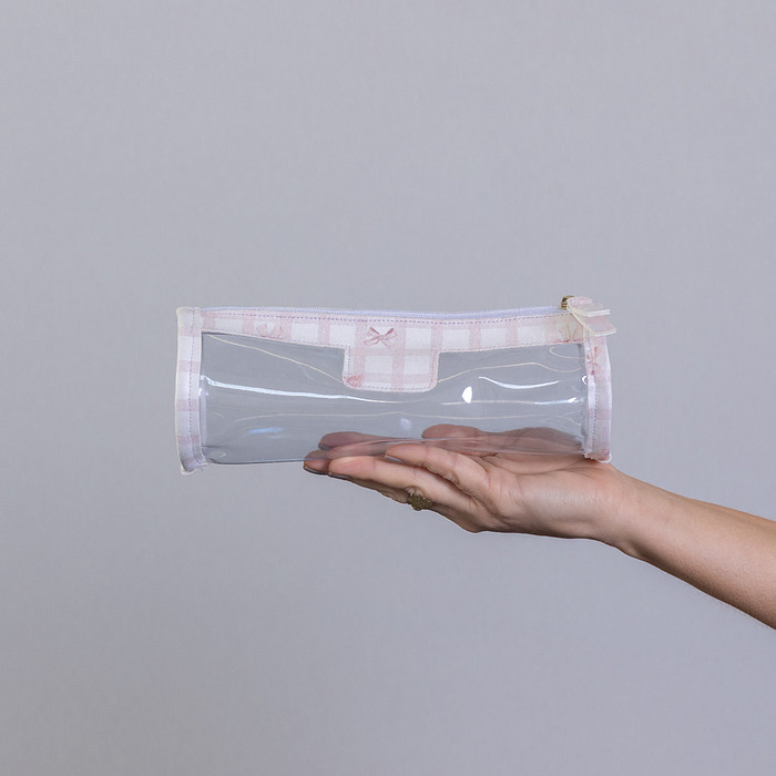 Necessaire Manô Estampa Laço e Xadrez