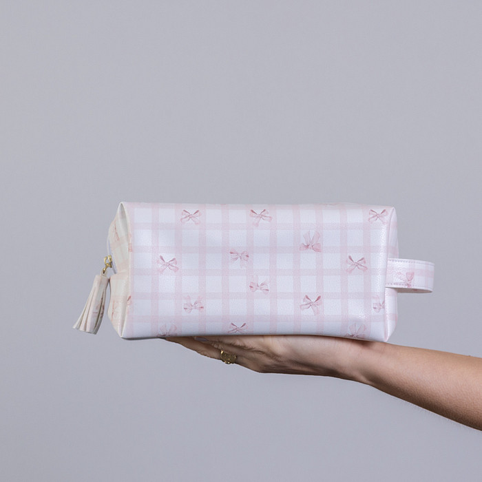 Necessaire Dai Estampa Laço e Xadrez