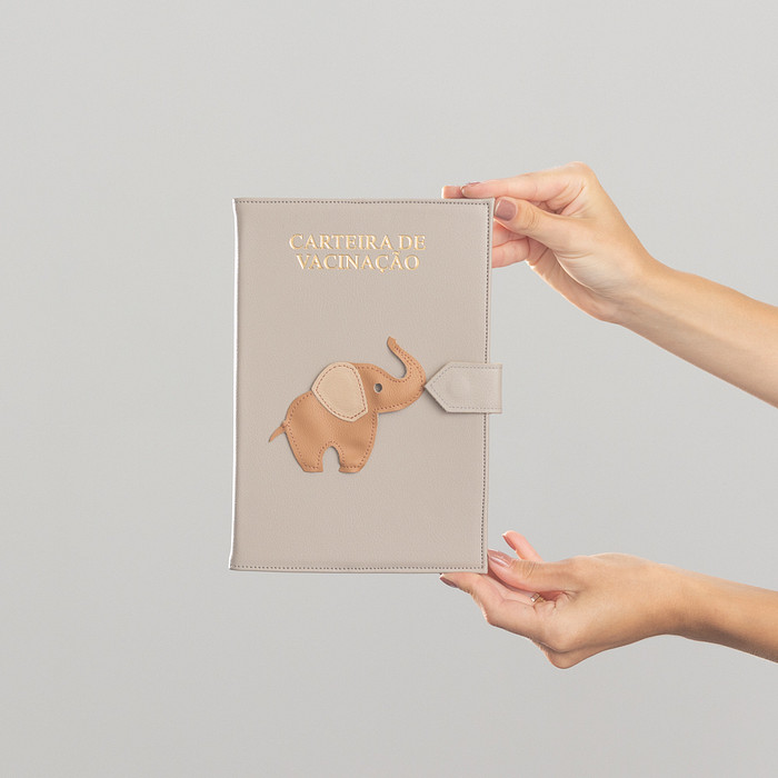 Carteira de Vacina Kami Elefante