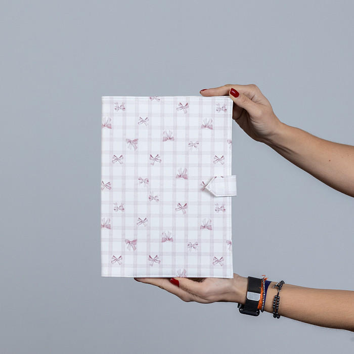 Trocador Dani Estampa Laço e Xadrez