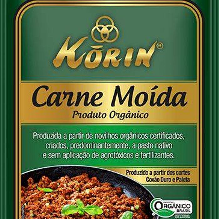 Carne Moída 400 g (paleta/acém)  Congelada  Korin