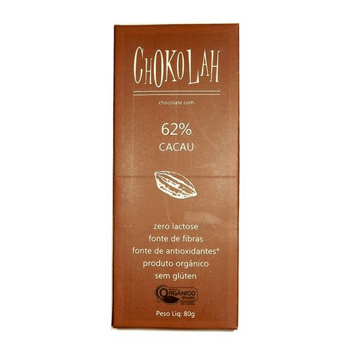 Chocolate 62% 80g 2 barras de 40g