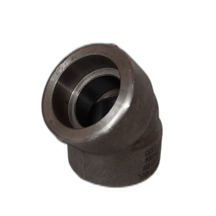 COTOVELO 45º FORJADO ACO CARBONO 3000 LBS SW