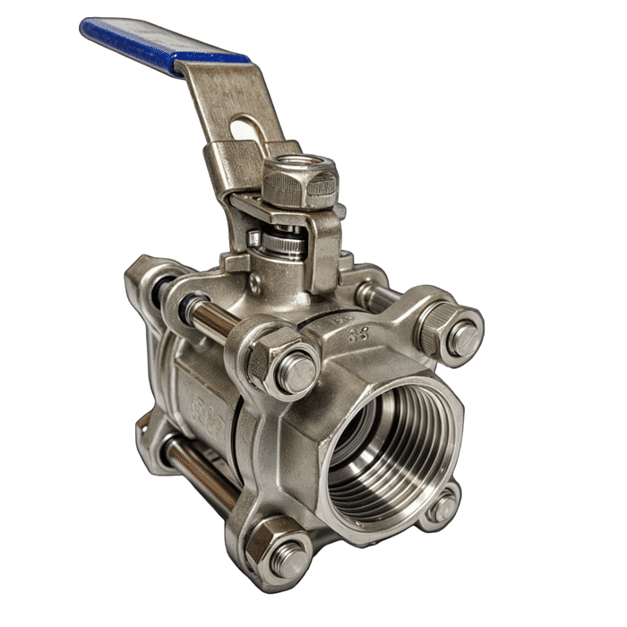 VALVULA ESFERA TRIPARTIDA TOTAL INOX 304 P.P. T.P BSP