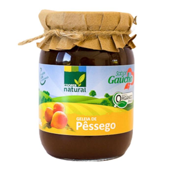 GELEIA DE PÊSSEGO ORGÂNICO COOPERNATURAL 300G