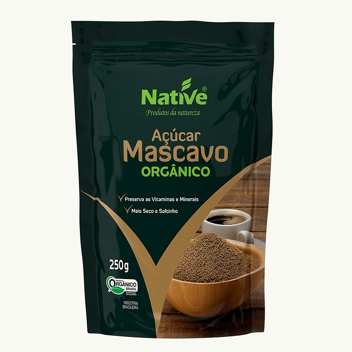 AÇUCAR MASCAVO ORGÂNICO NATIVE 250G