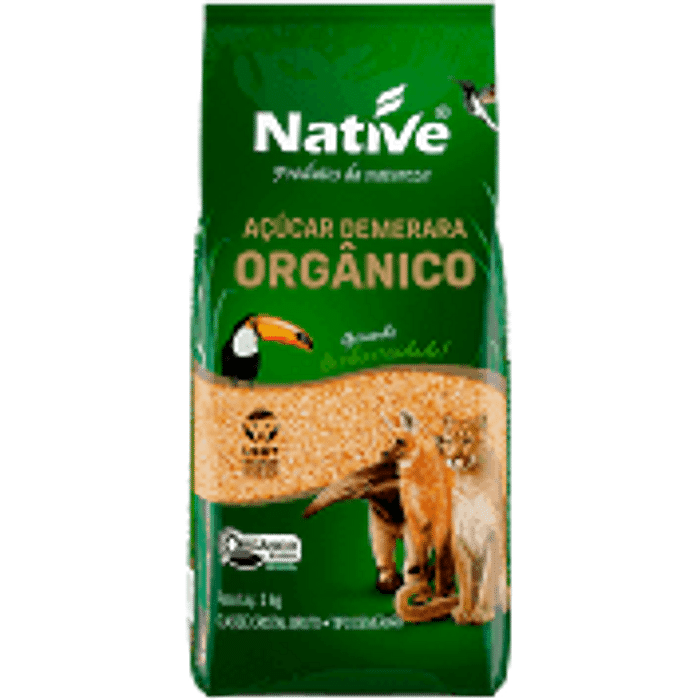 AÇÚCAR DEMERARA ORGÂNICO PCT 1 KG