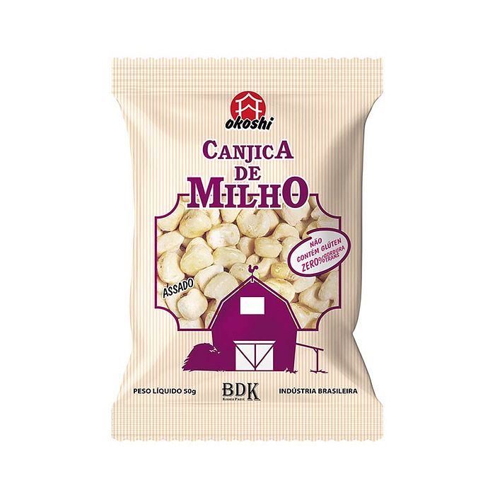 CANJICA DE MILHO OKOSHI COM AÇUCAR ORGÂNICO 50G