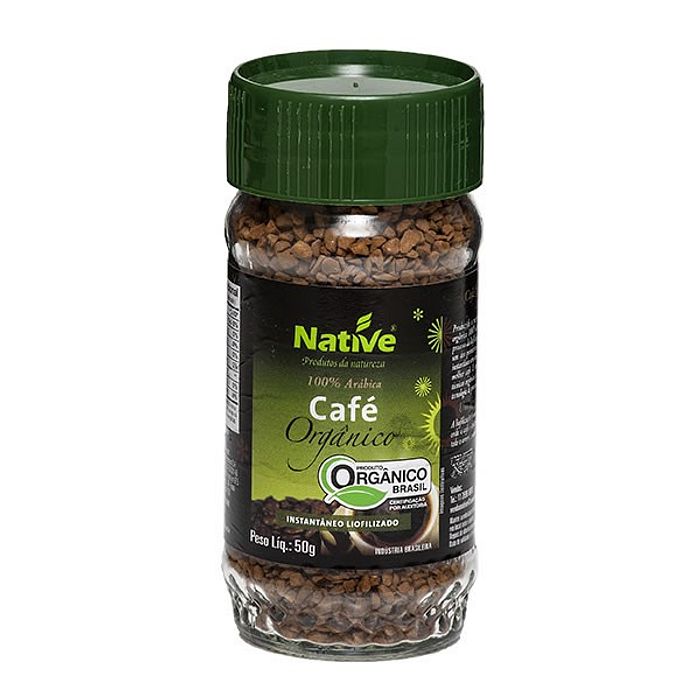 CAFÉ ORGÂNICO INSTANTÂNEO NATIVE 50G