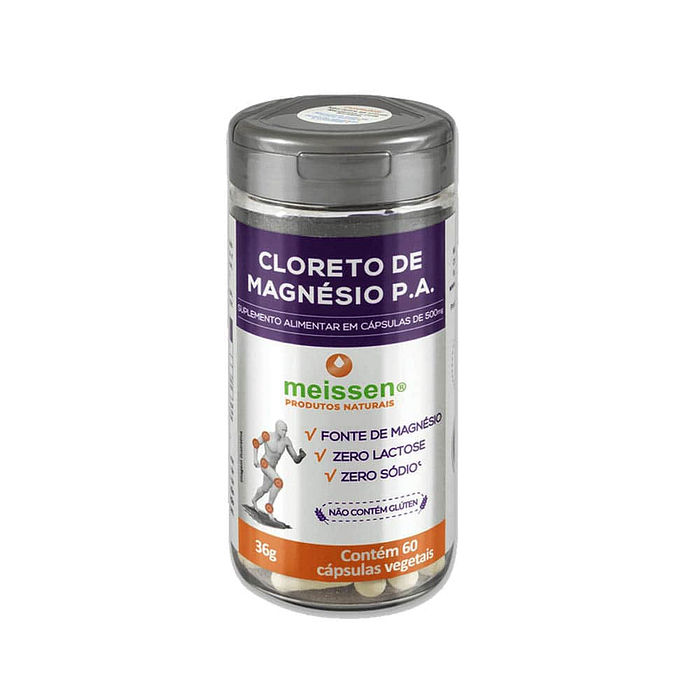 CLORETO DE MAGNÉSIO P.A MEISSEN 60 CÁPSULAS VEGETAIS