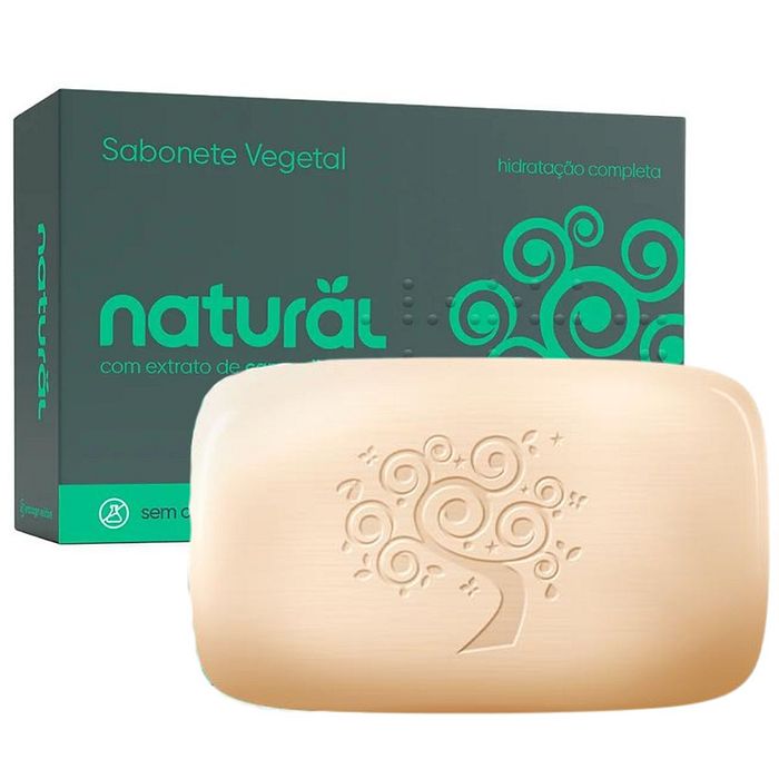 SABONETE VEGETAL COM EXTRATO DE CAMOMILA NATURAL 80G