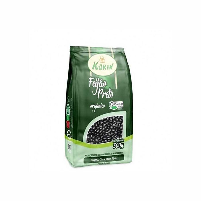 FEIJÃO PRETO ORGÂNICO KORIN PCT 500G