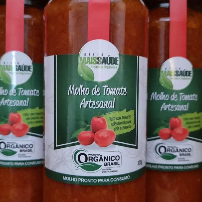 Molho de Tomate Orgânico Artesanal (320gr.)
