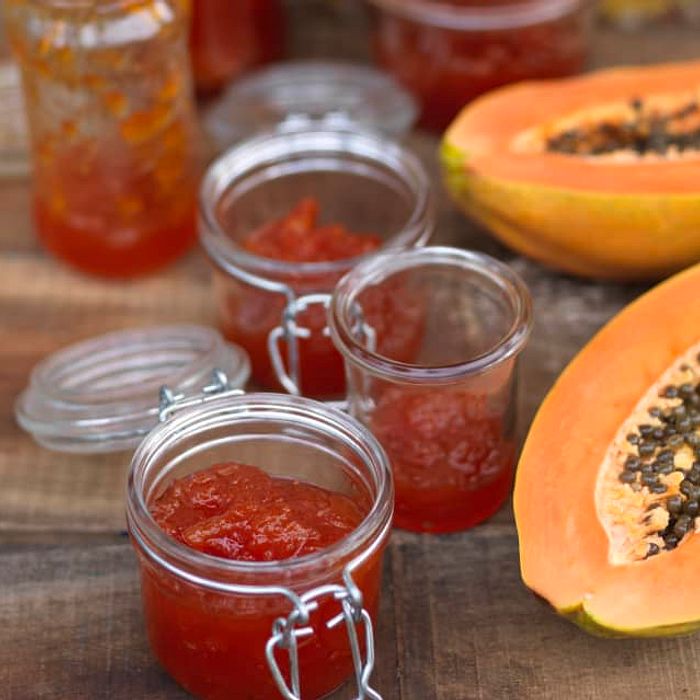 Geleia de Mamão com Pimenta Orgânica 240gr.