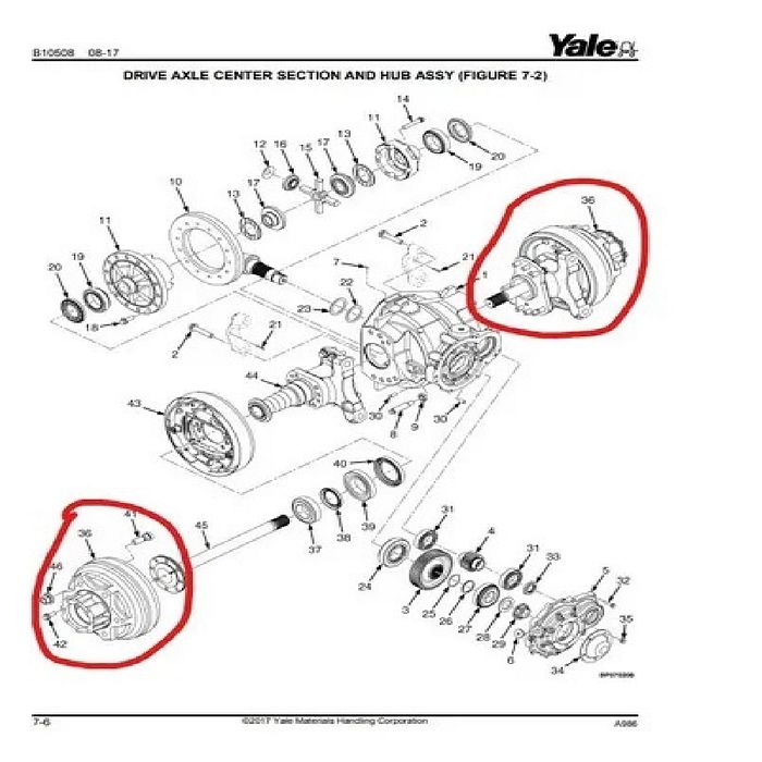 2082641 TAMBOR FREIO 40-60 XT/MX PESCOÇO ALTO 67MM -HYSTER/YALE
