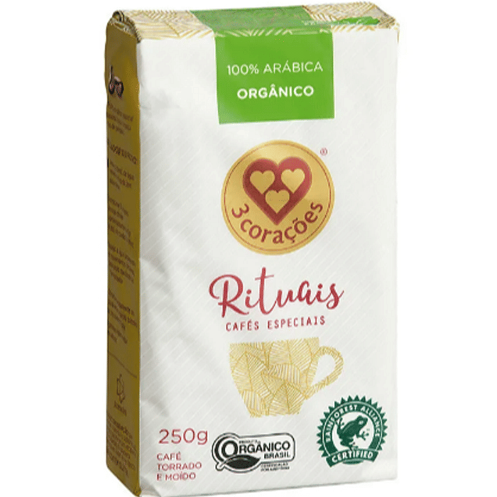 Café Orgânico Torrado e Moído Rituais 3 Corações