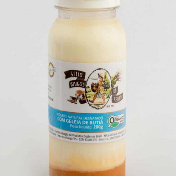 Iogurte Natural Desnatado Orgânico com Geleia de Butiá