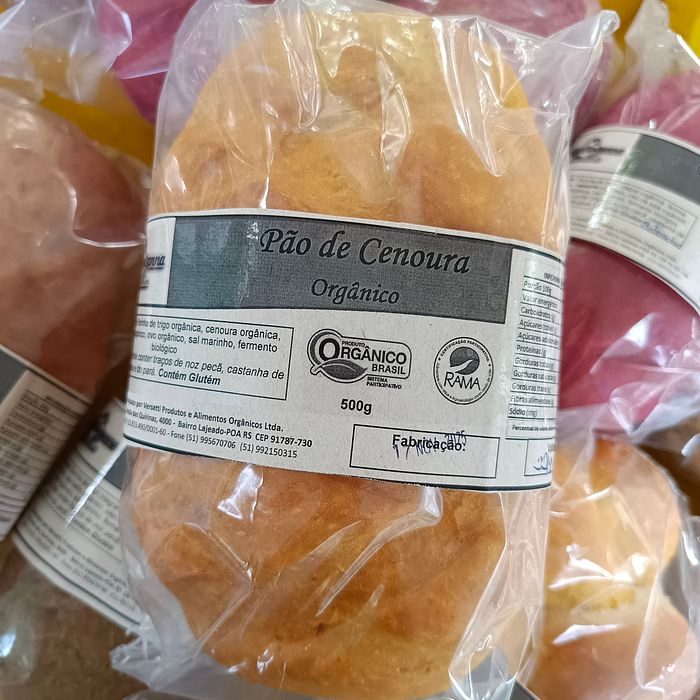 Pão de Cenoura Orgânico