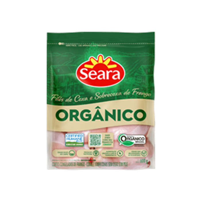 Frango Orgânico Filé de Coxa e Sobrecoxa