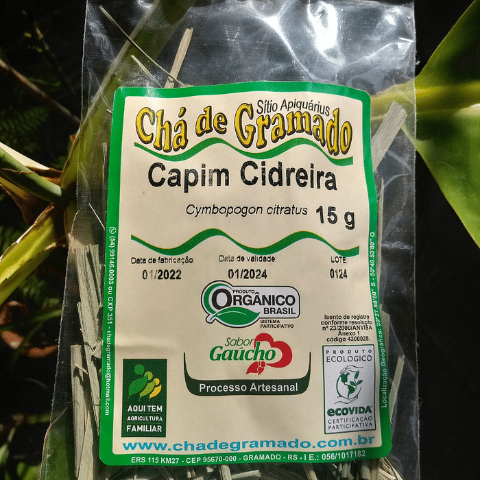 Chá de Capim Cidreira Orgânico