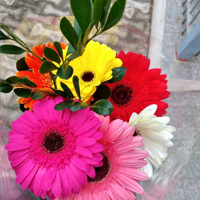 Buquê de Flores Gérbera Mix de Cores