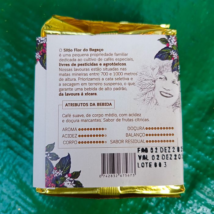 Café Especial Orgânico Moído Amparo's 87 pontos