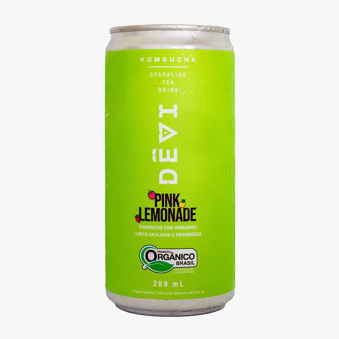 Kombucha Pink Lemonade Orgânica - DÊVI