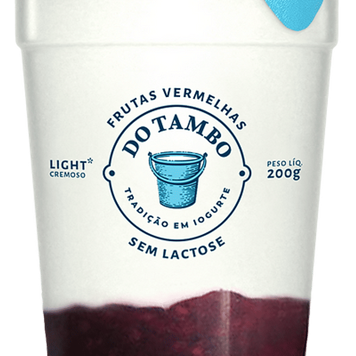 Iogurte Sem Lactose c/ Frutas Vermelhas