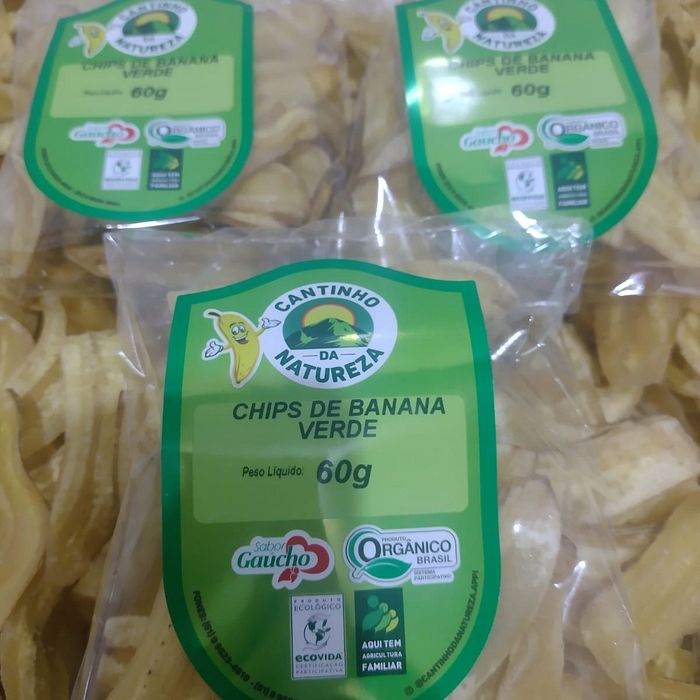 Chips de Banana Verde Orgânica