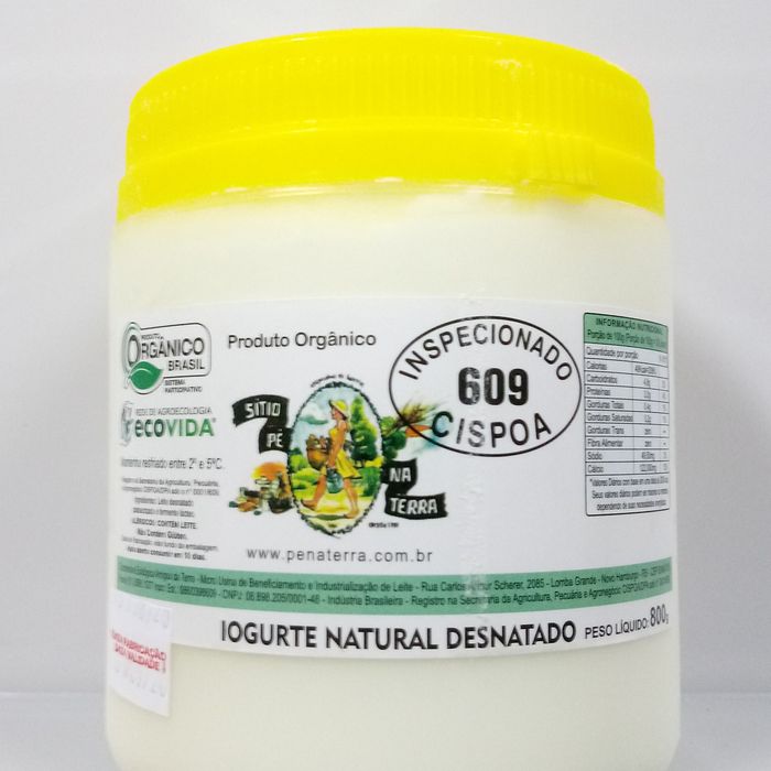 Iogurte Natural Orgânico (Desnatado)