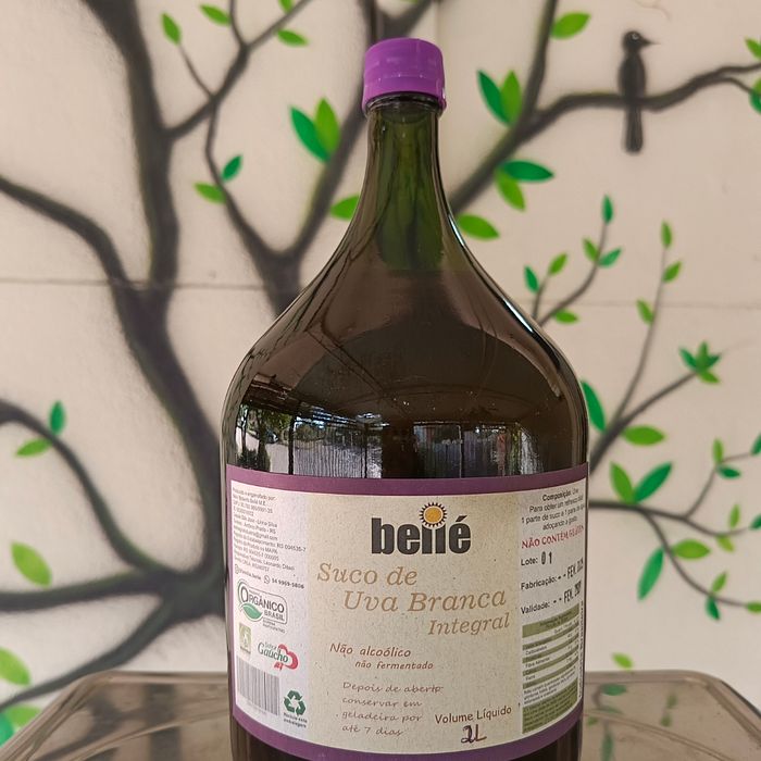 Suco de Uva Branca Integral Orgânico 2L - Bellé
