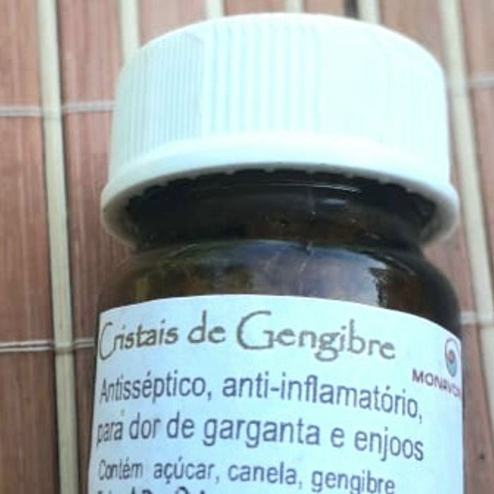 Cristais de gengibre