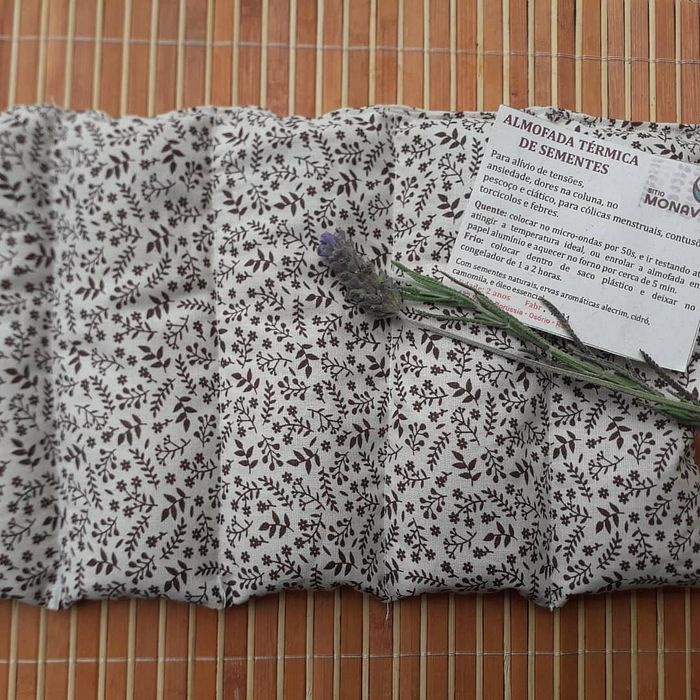 Almofada térmica de sementes