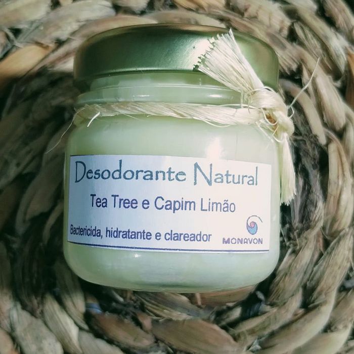 Desodorante natural tea tree e capim limão