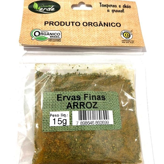 Ervas Finas  para Arroz Orgânica - Quintal Verde